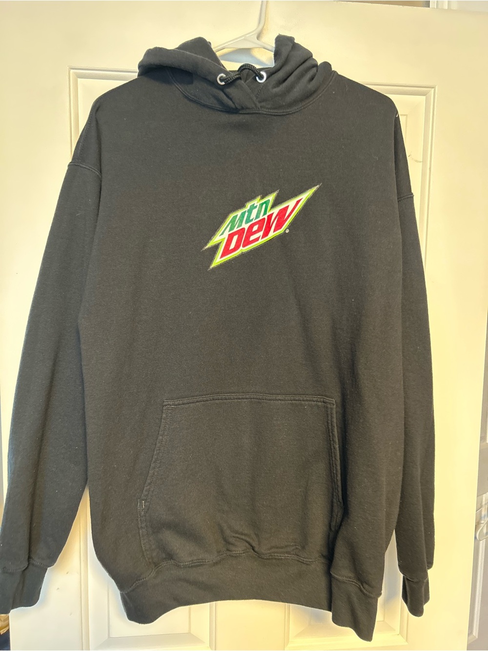 Mountain Dew Black Logo Hoodie - Classic Pullover Sweatshirt